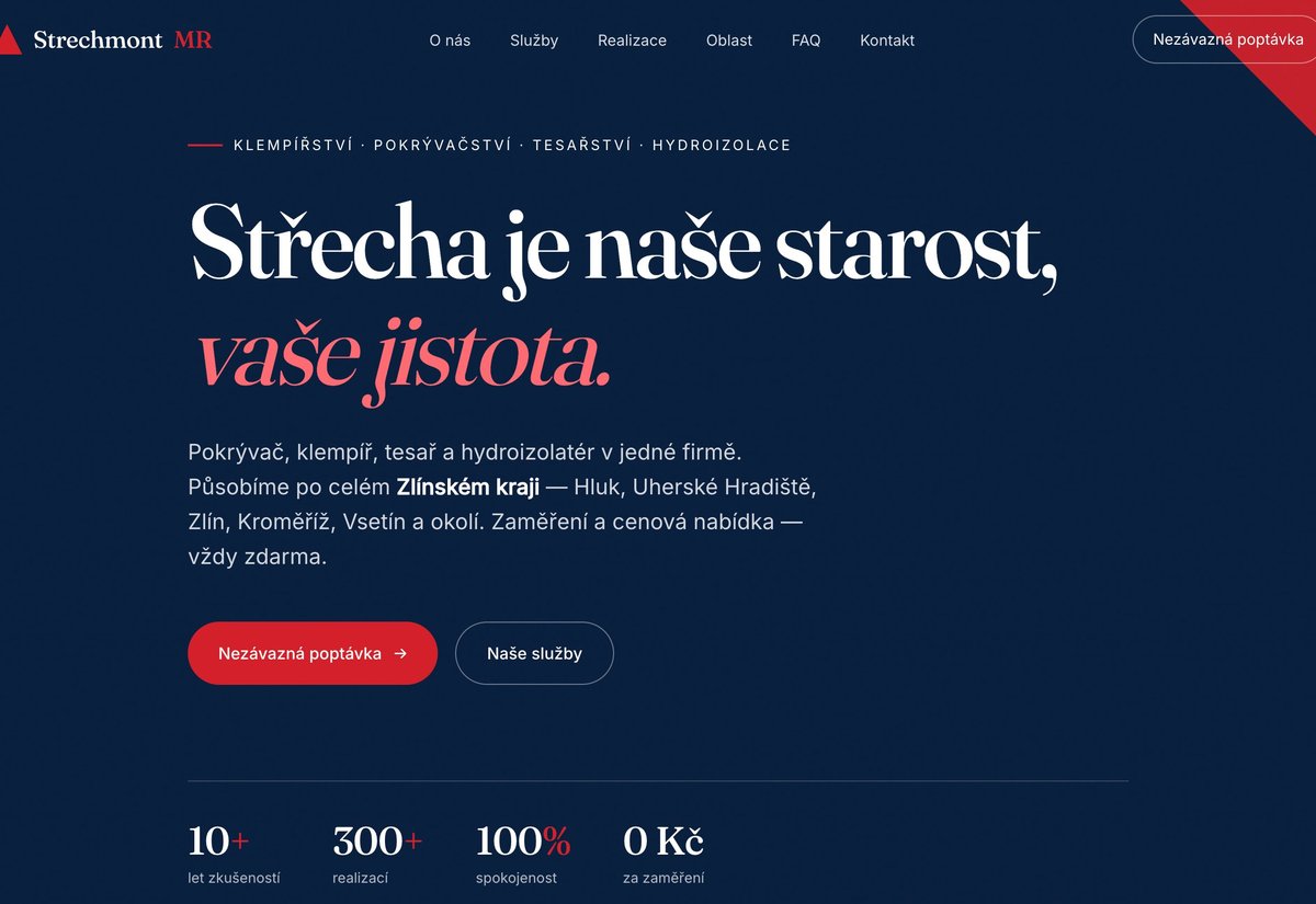 Strechmont MR, pokrývač, klempíř, tesař ve Zlínském kraji